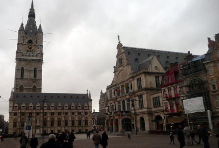 Belfry and Old Ttownhall. Ghent. Belgium
